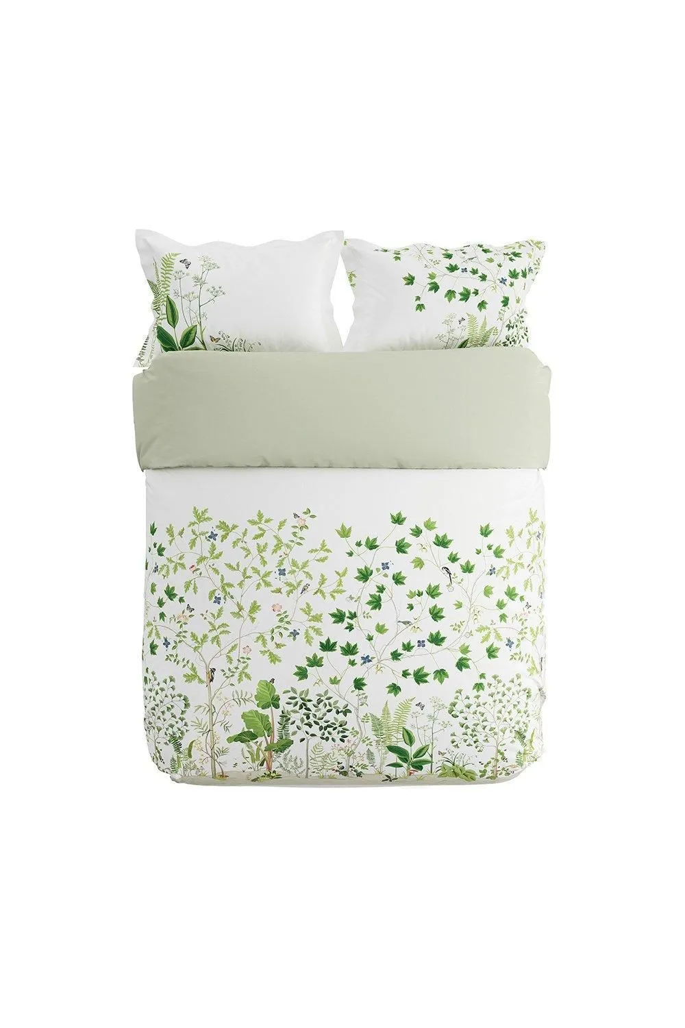 Sanderson 'Sycamore & Oak' Cotton Sateen Duvet Cover Set in Green 4