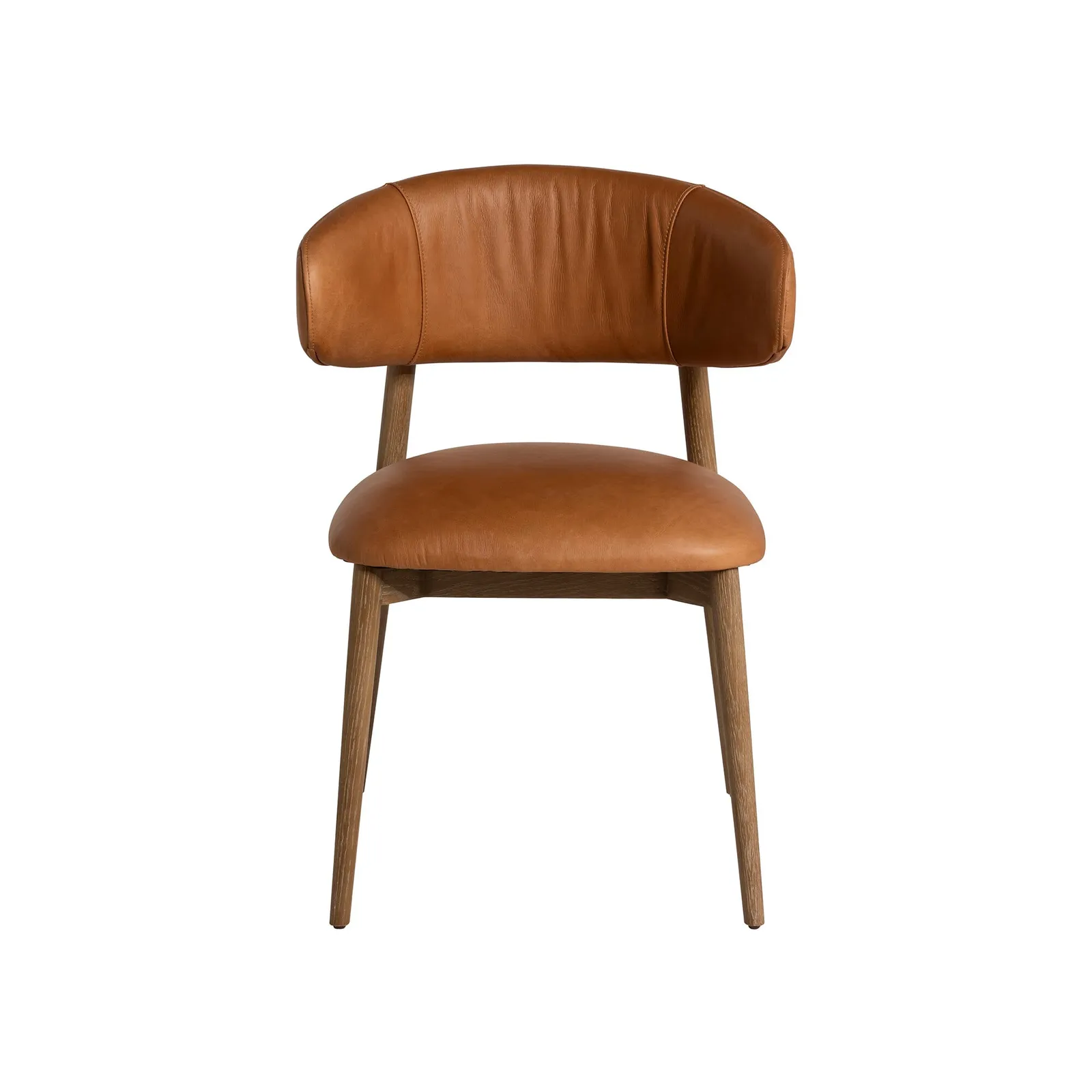 Lexa Dining Chair, Brown Leather | Barker & Stonehouse 4