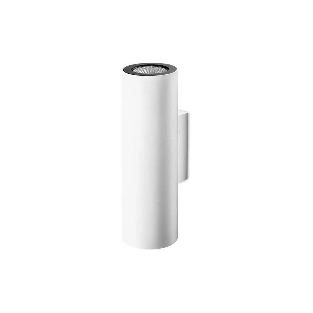Netlighting Pipe 2 Light Up & Down Wall Light White Black GU10