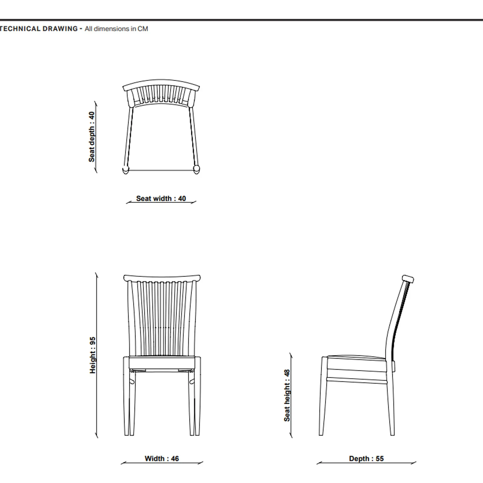 Ercol Teramo Dining Chair, Brown Oak | Barker & Stonehouse 6