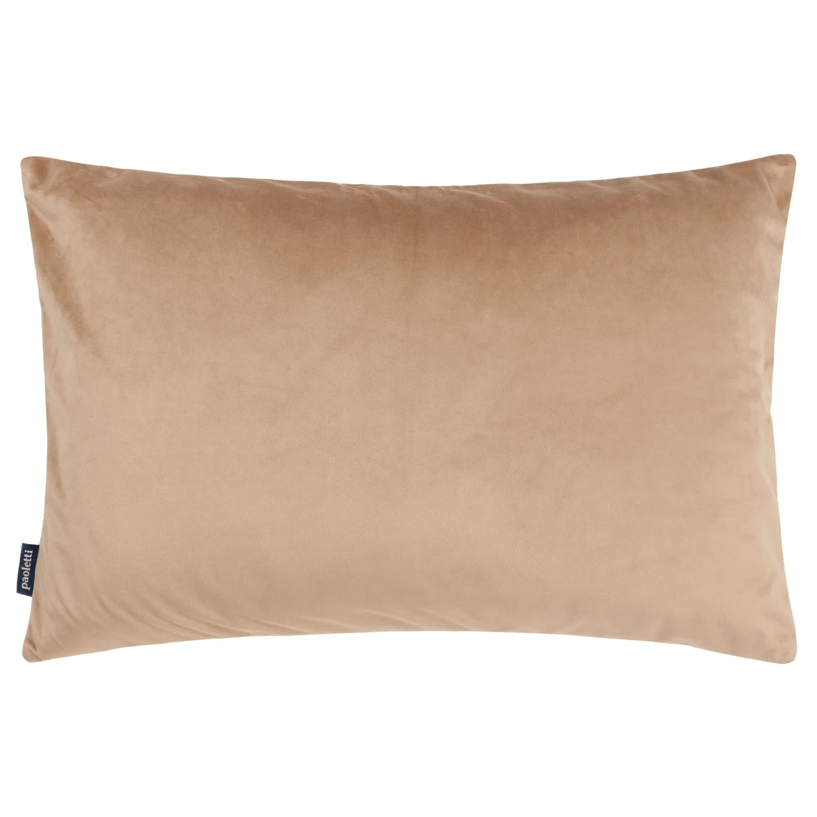 Paoletti Lexington Geometric Velvet Cushion in Taupe 3