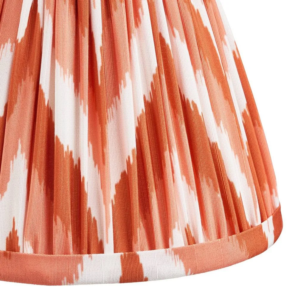 Netlighting Burley Rechargeable Wall Light Orange Fabric Zigzag Shade 16cm 6