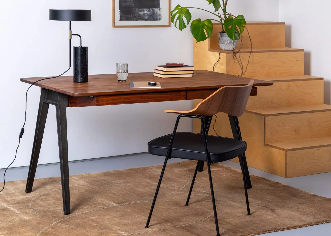 De La Espada Orson Compact Desk Danish Oiled Oak 2