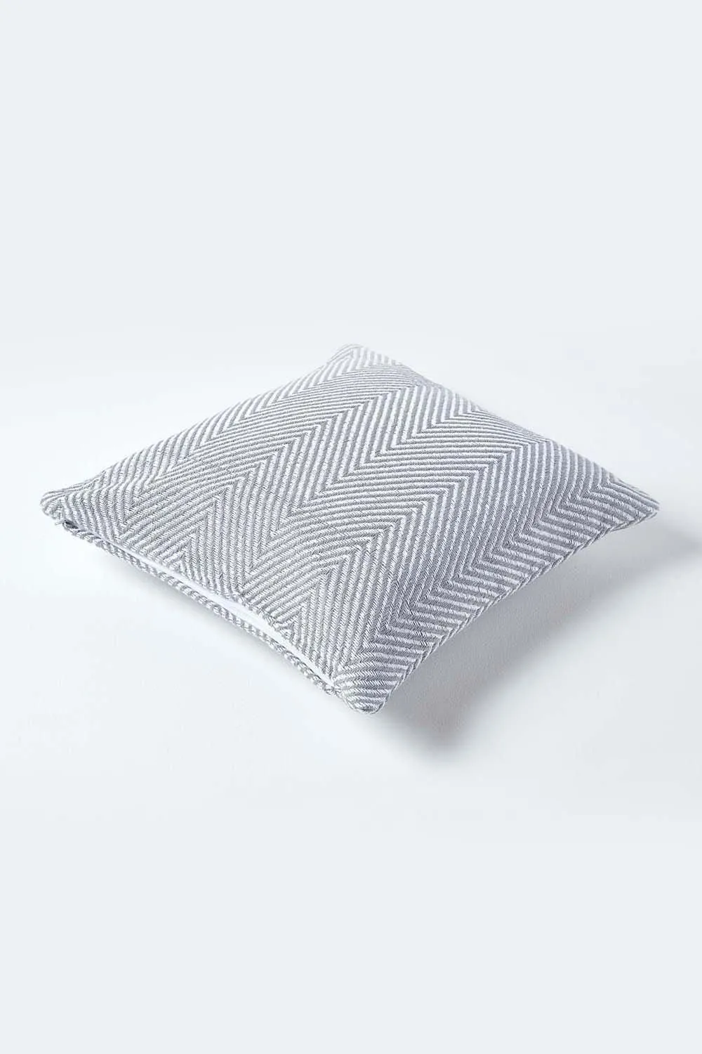 Homescapes Cotton Halden Cushion Cover in Grey 3