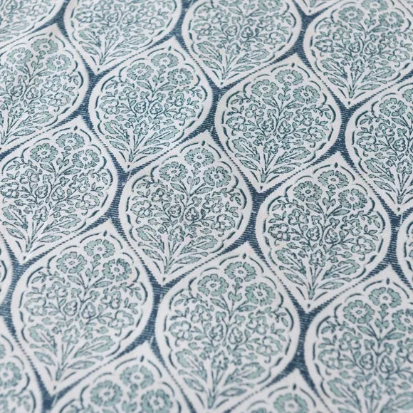 Tove Woodblock 100% Cotton Duvet Cover & Pillowcase Set 5