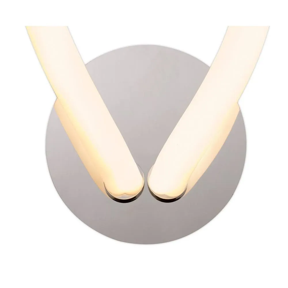 Netlighting Knot Led Wall Lamp 12W LED 3000K 900lm IP20 Chrome in Grey 4