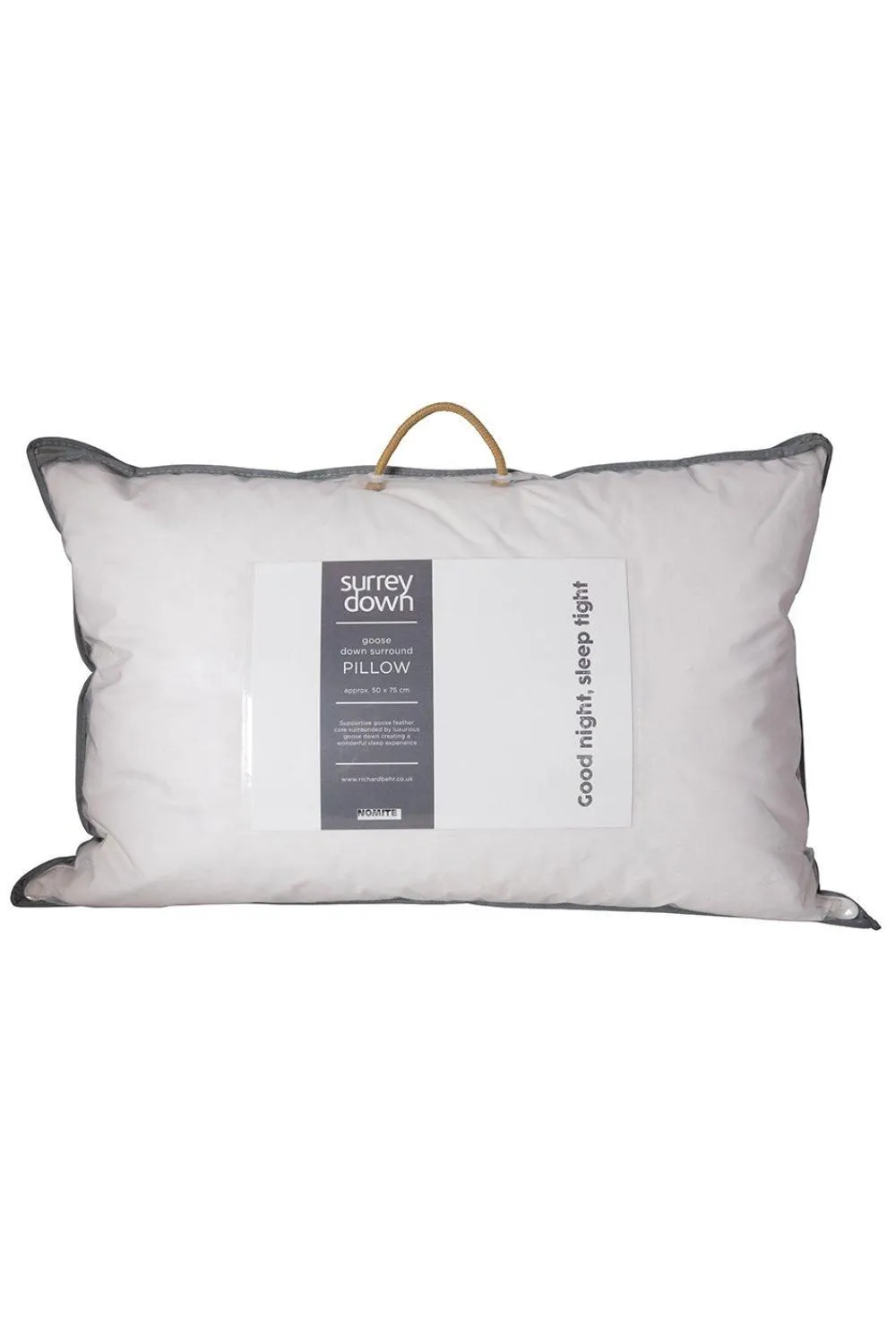surrey down Goose Down Surround Pillow in White