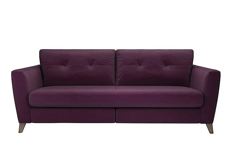 Hermione 4 Seater Fabric Sofa - Frosted Grape