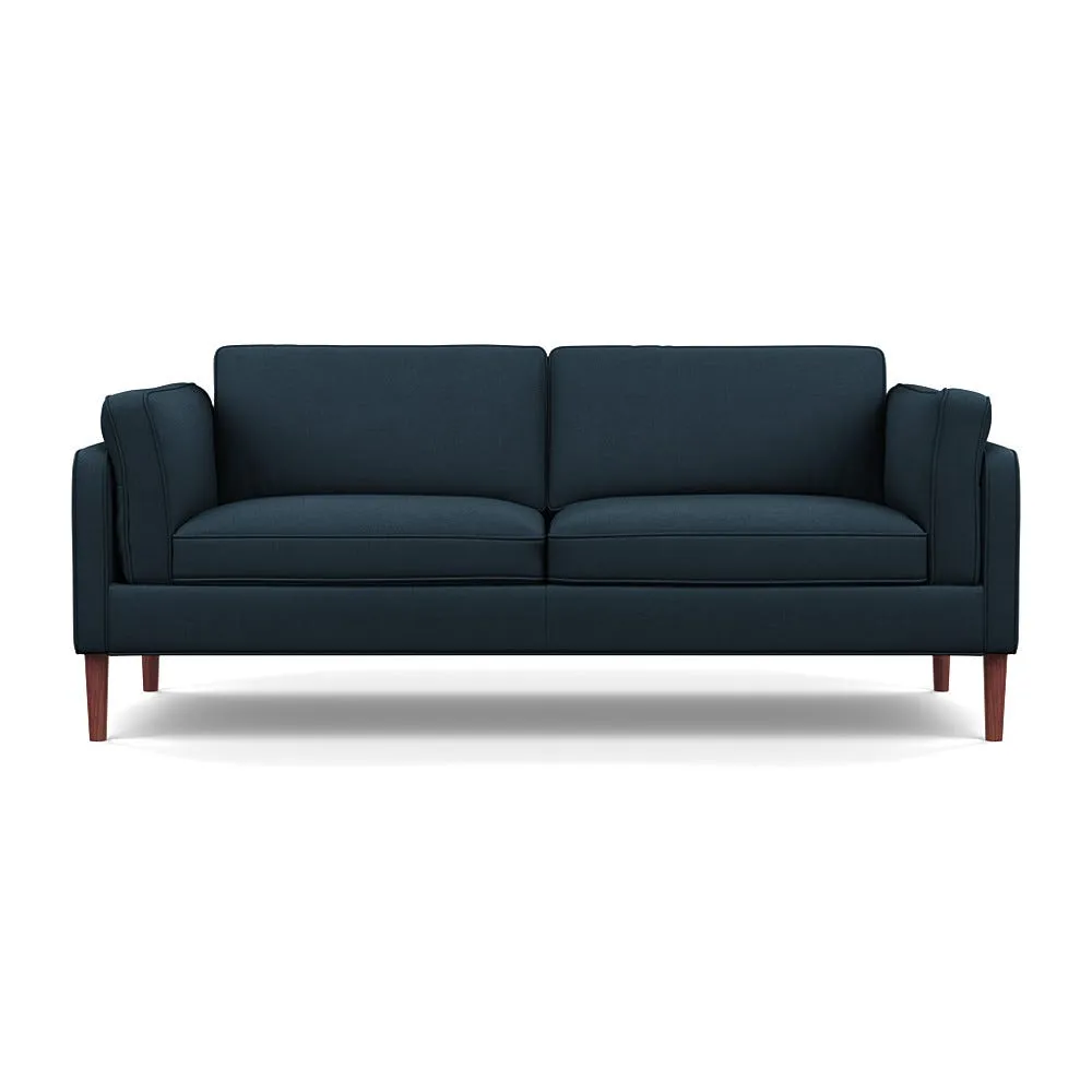 Heal's Sonno 3 Seater Siena Cotton Deep Sea Walnut Feet 1