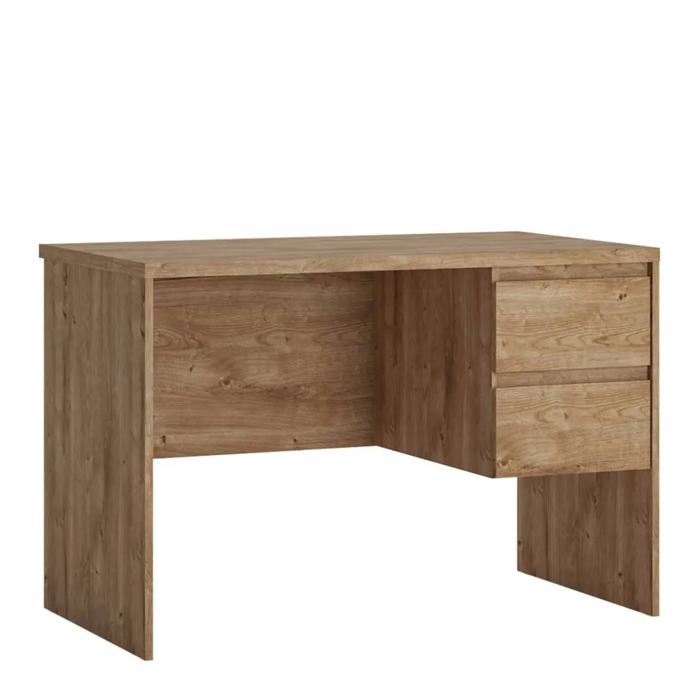 Furniture To Go Fribo Desk 2 Drawer in Golden Ribbeck Oak in Brown 2