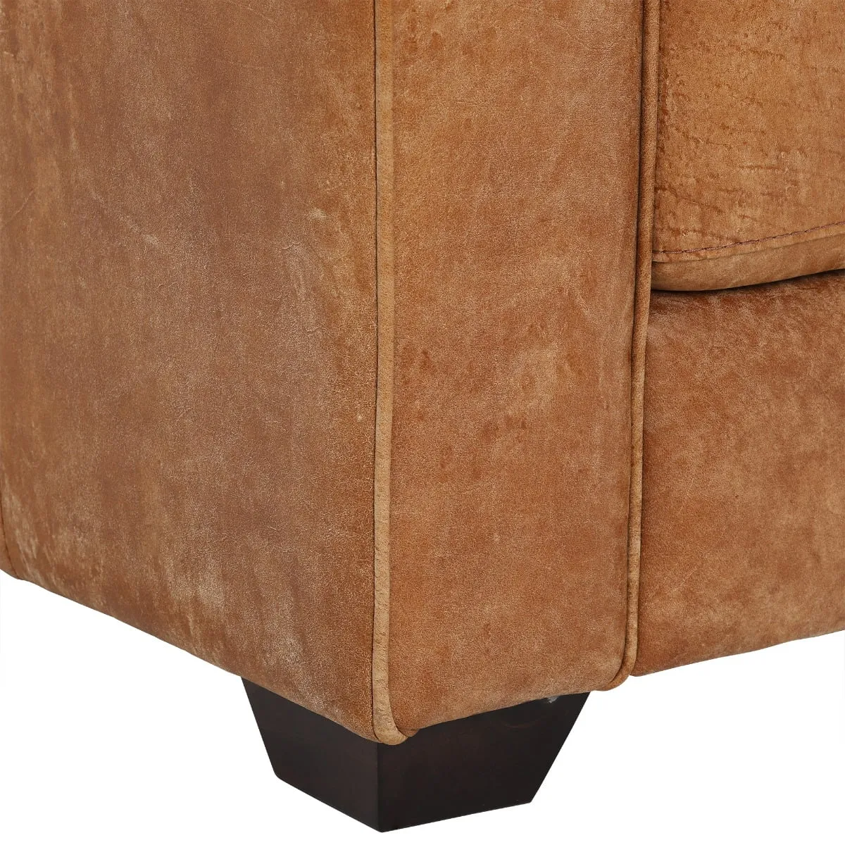 Houston Love Seat Sofa, Brown Leather | Barker & Stonehouse 5