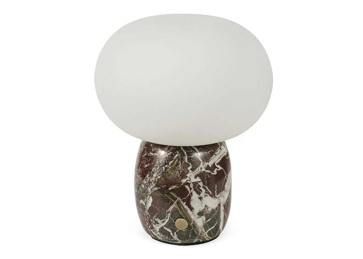 Heal's Pebble LED Portable Table Lamp Burgundy Marble