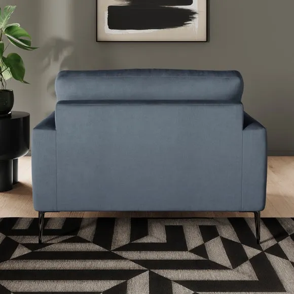 Lawson Matte Plush Velvet Snuggle Chair 3