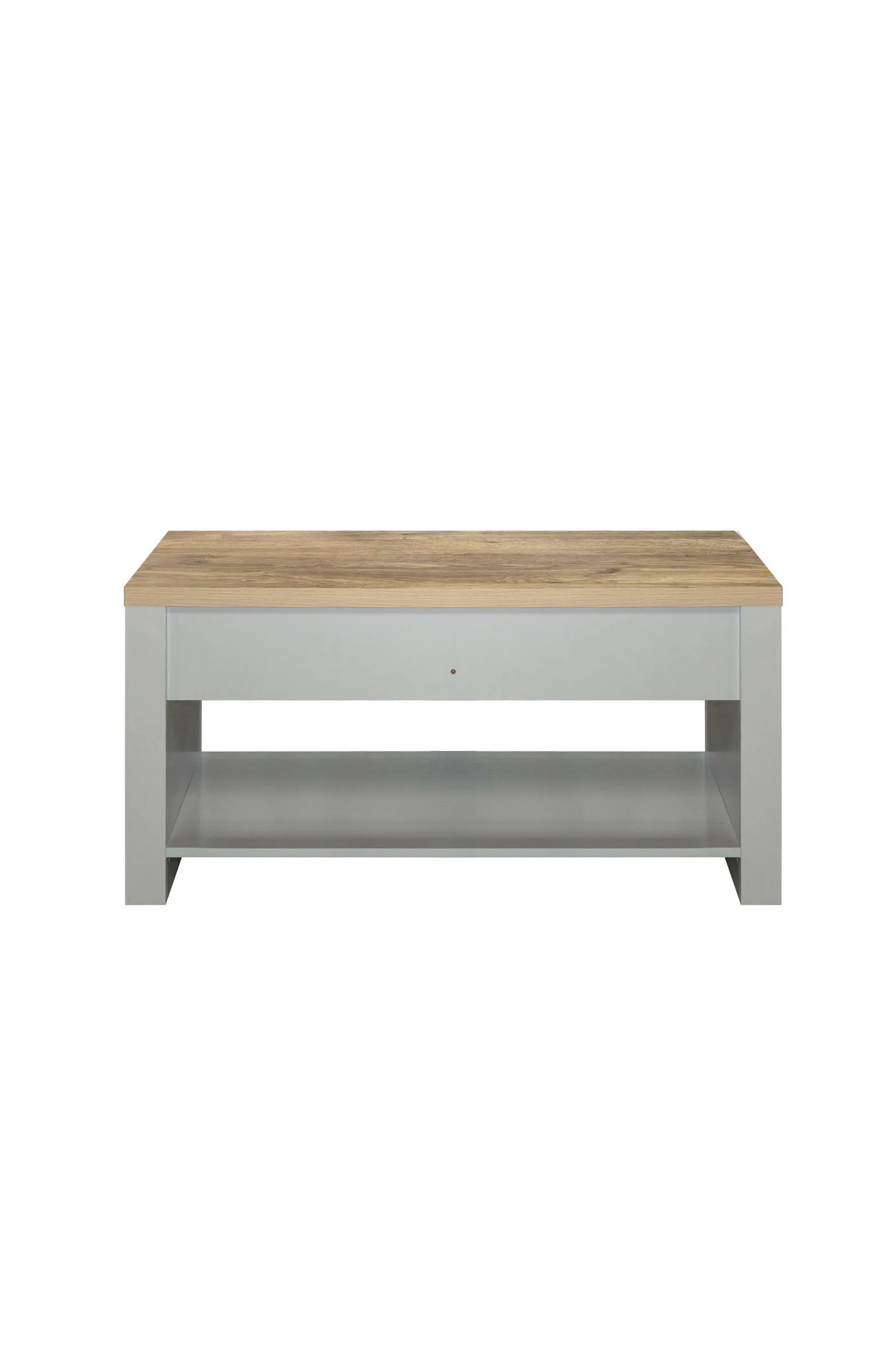 Birlea Coffee Table Blue & Oak Highgate 2 Drawer Farmhouse Shabby Chic in Grey 6