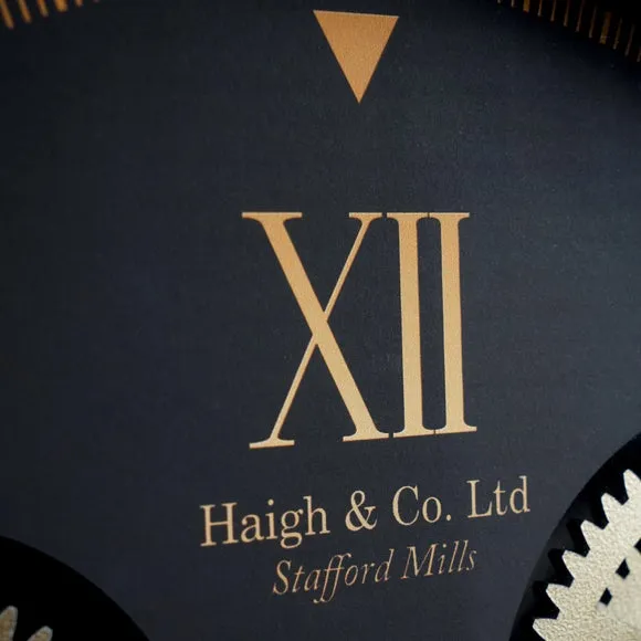 Metal Cog Wall Clock 3