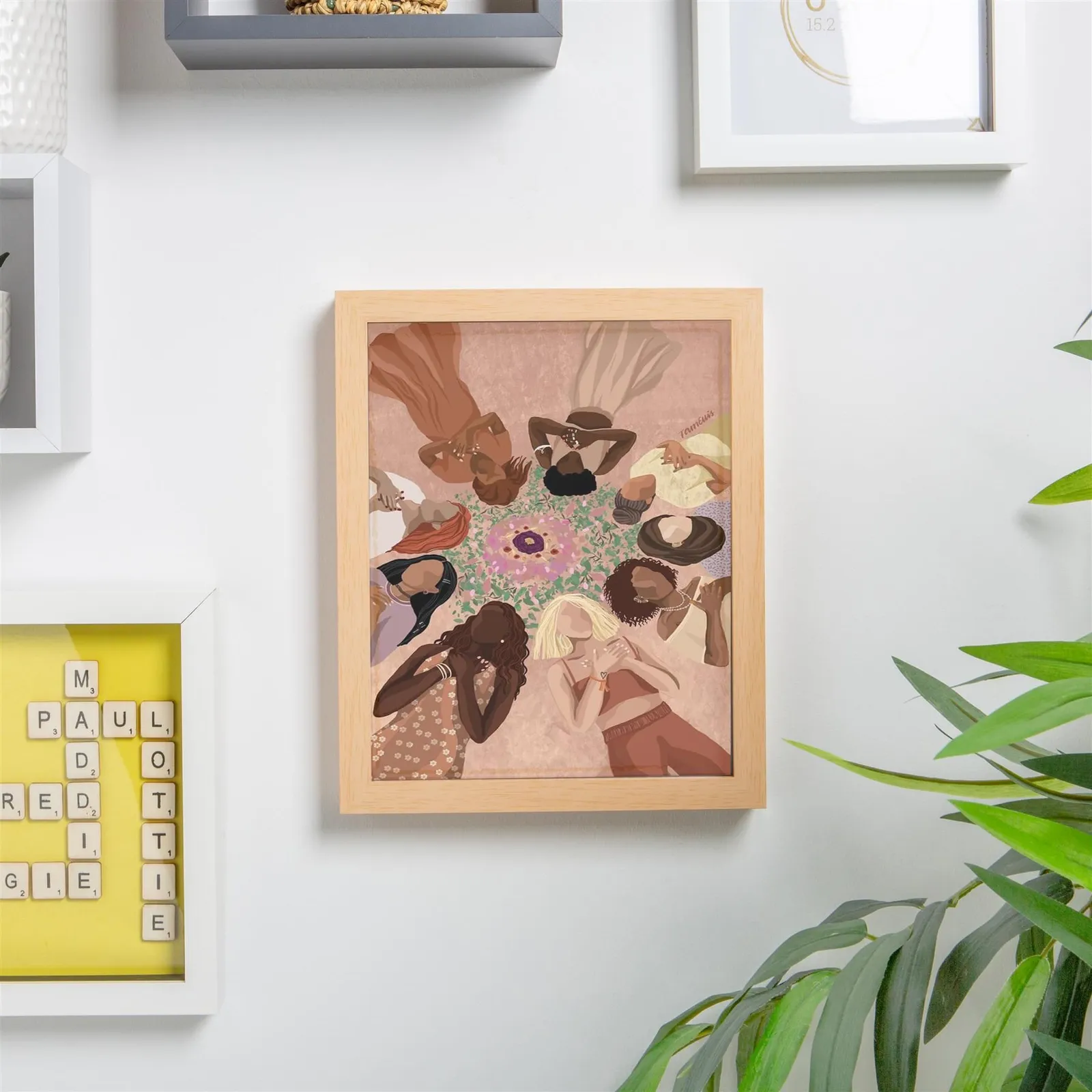 Nicola Spring 3D Box Photo Frame - 8 x 10" in Light Brown 5