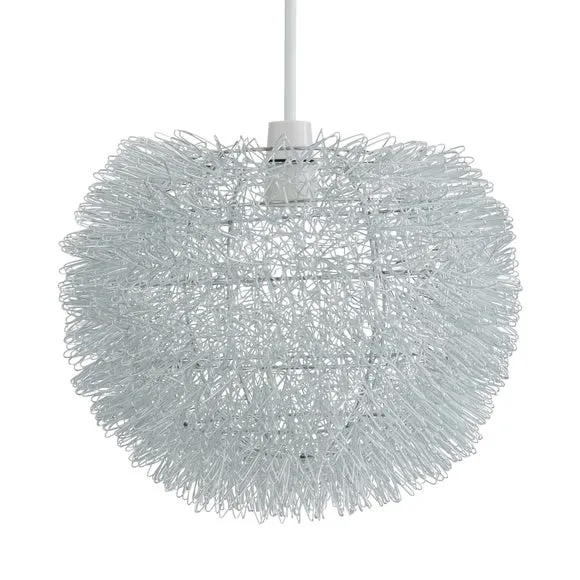 Urchin Ball Silver Easy Fit Pendant Shade 4