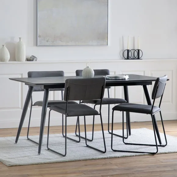 Return - Newport 6 Seater Rectangular Dining Table