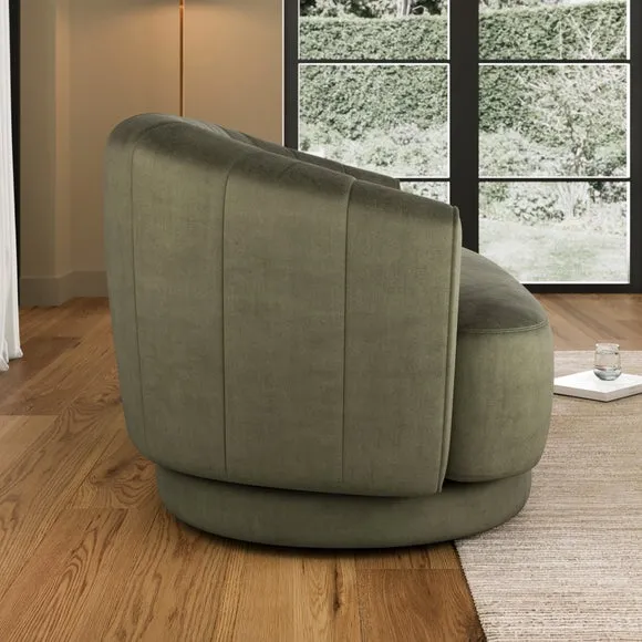 Carmen Quilted Velvet 2 Seater Sofa 3