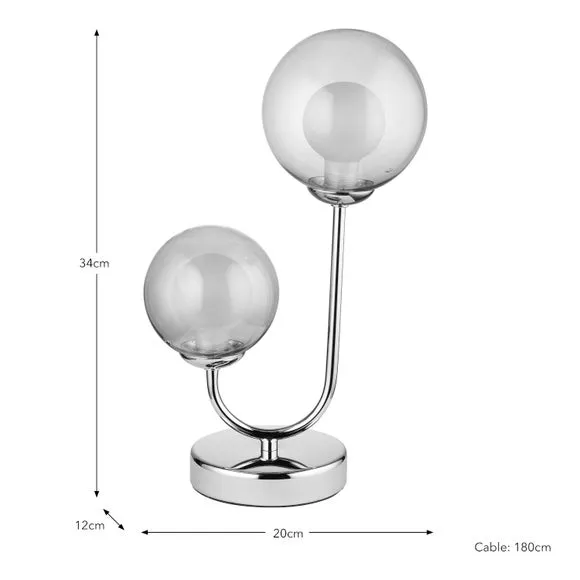Eliza 2 Light Table Lamp 6