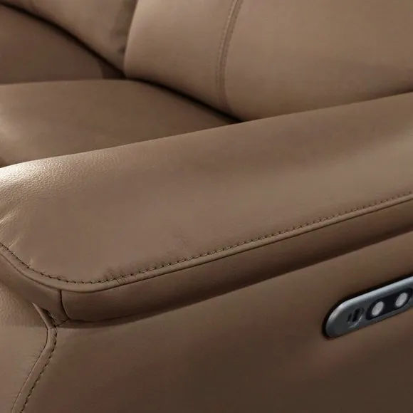 Aspire Kingsmere Leather Power Recliner 5 Seater Corner Sofa 4