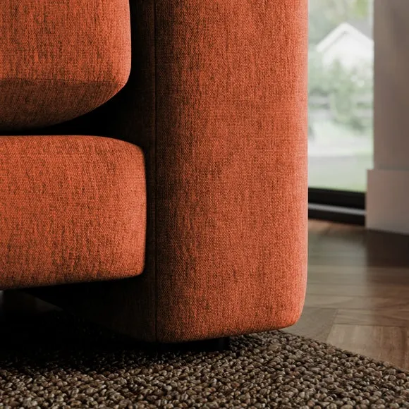 Magnus Vintage Soft Chenille 2 Seater Sofa 4
