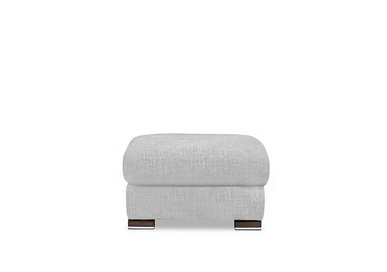 Viali Fabric Footstool - Lead Grey