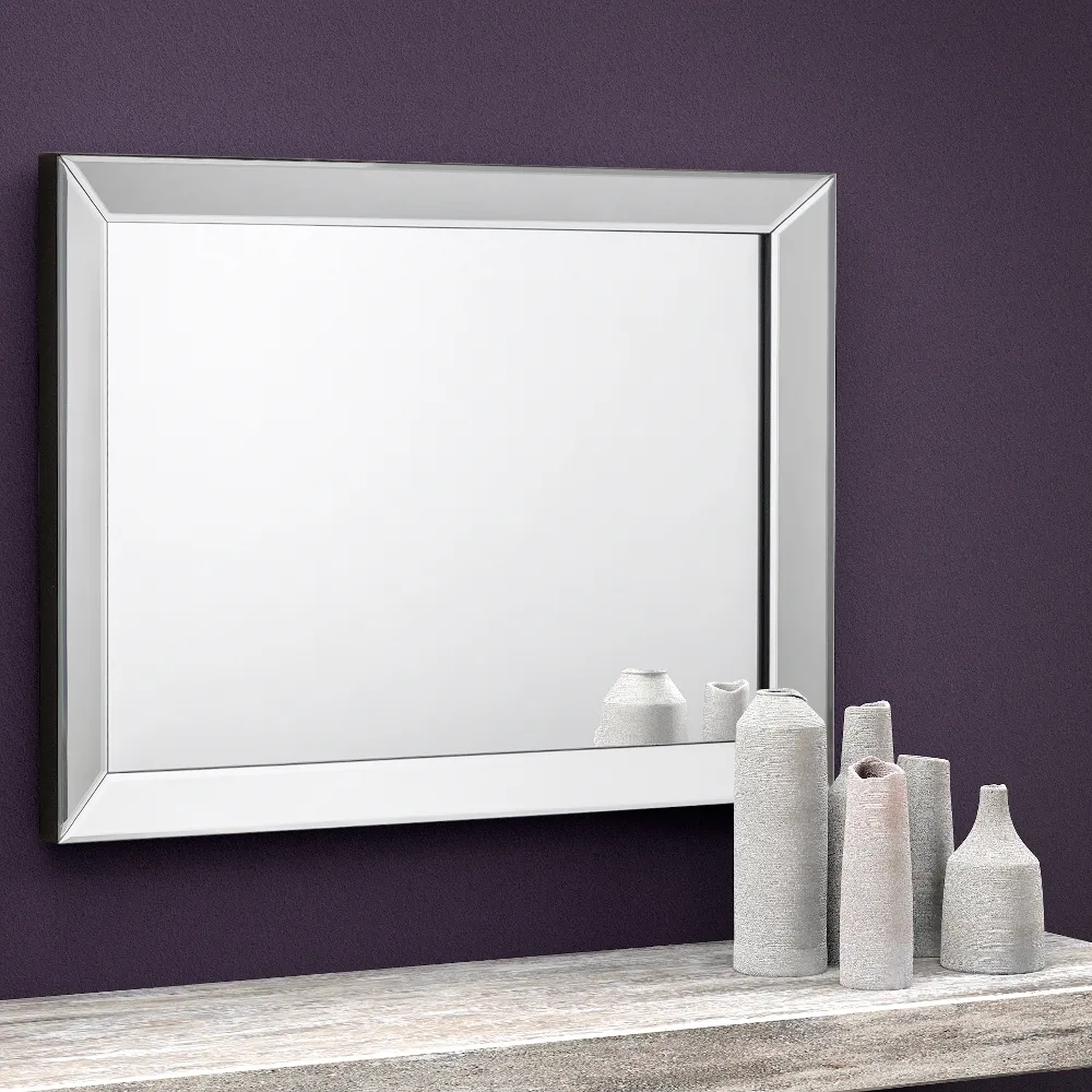 Soprano - Rectangle - Glass Wall Mirror - Glass - Happy Beds