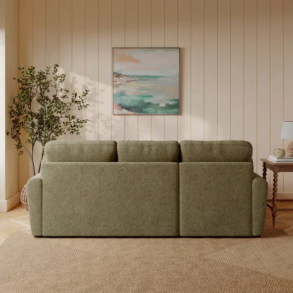 Milton Soft Chenille Corner Chaise Sofa 2