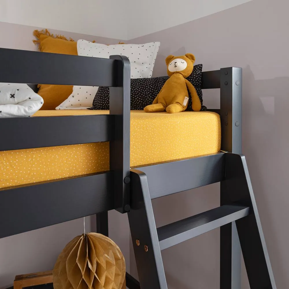 Nöa and Nani Thomas High Sleeper Cabin Bed in Anthracite in Grey 4