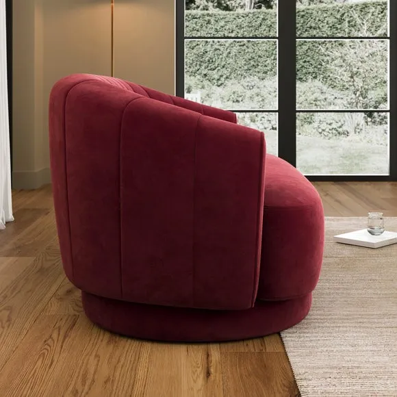 Carmen Quilted Velvet 2 Seater Sofa 3