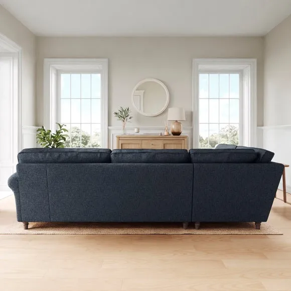 Flori Soft Chenille Corner Sofa 2