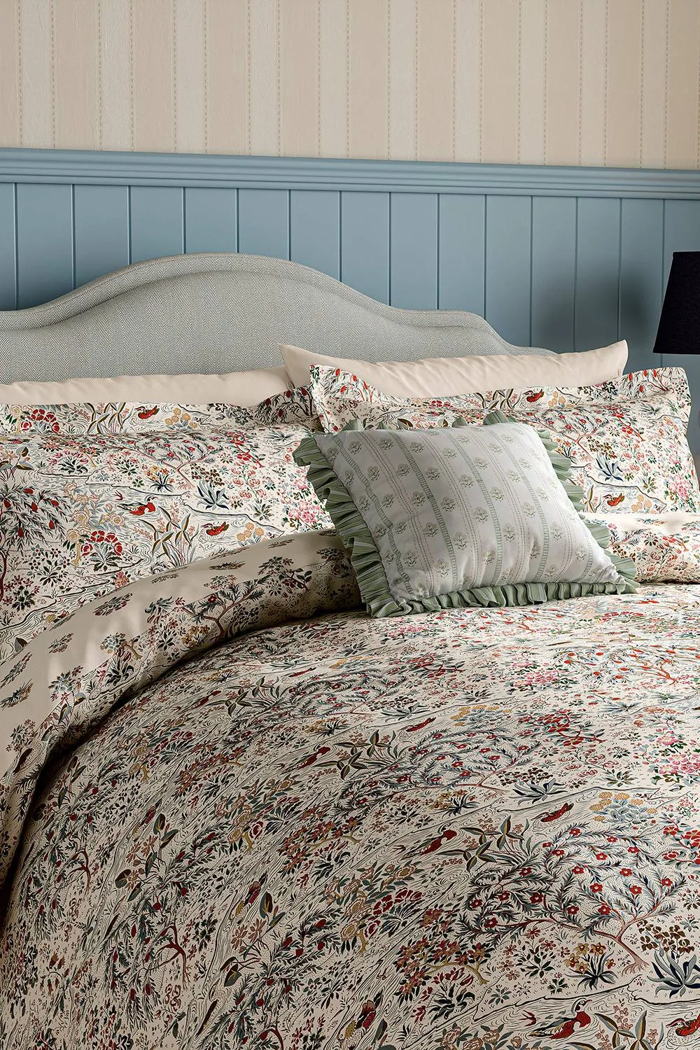 Sanderson 'Moat Birds' Cotton Duvet Cover Set 2