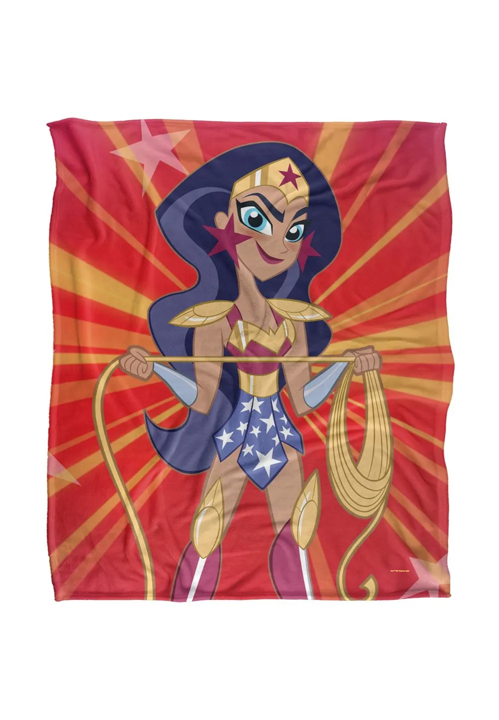 Warner Brothers Dc Superhero Girls Officially Licensed Silky Touch Super Soft Throw Blanket 152 x 127 cm in White
