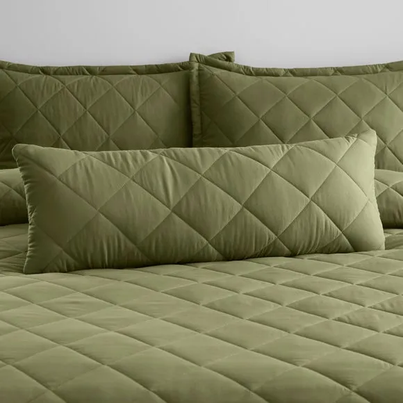 Helston Quilted Rectangle Cushion Cover