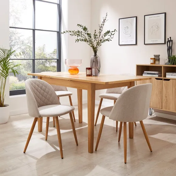 Astrid Dining Chair, Natural Fabric 2