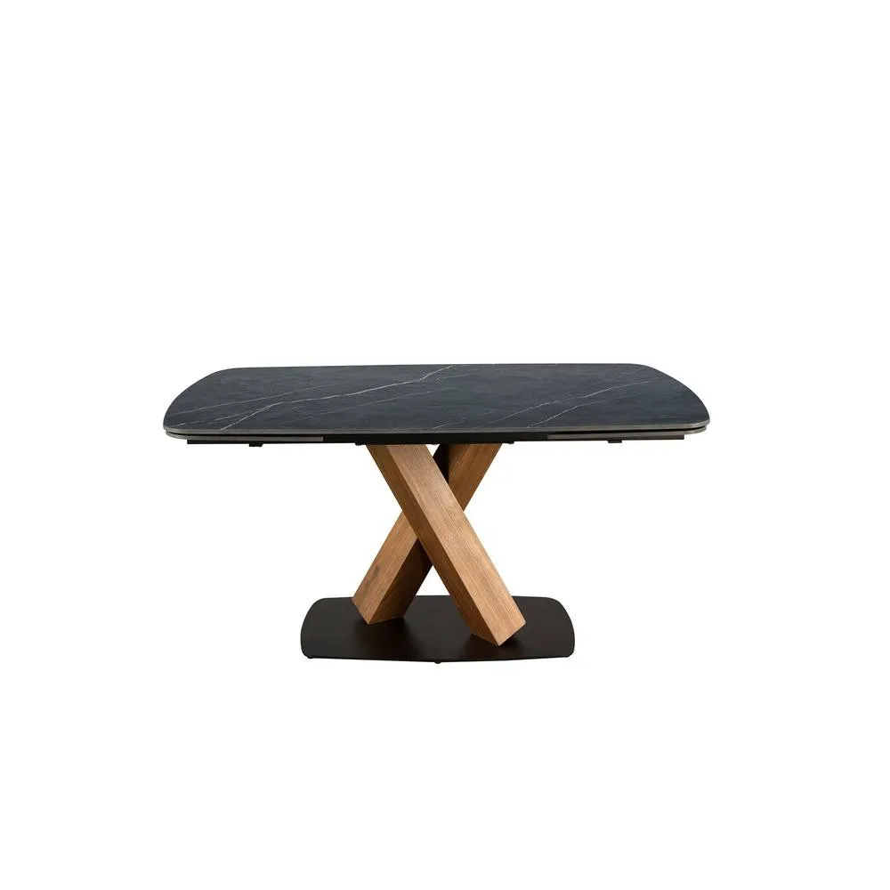 Angel Cerda Oval Extending Dining Table Black Porcelain Marble 2