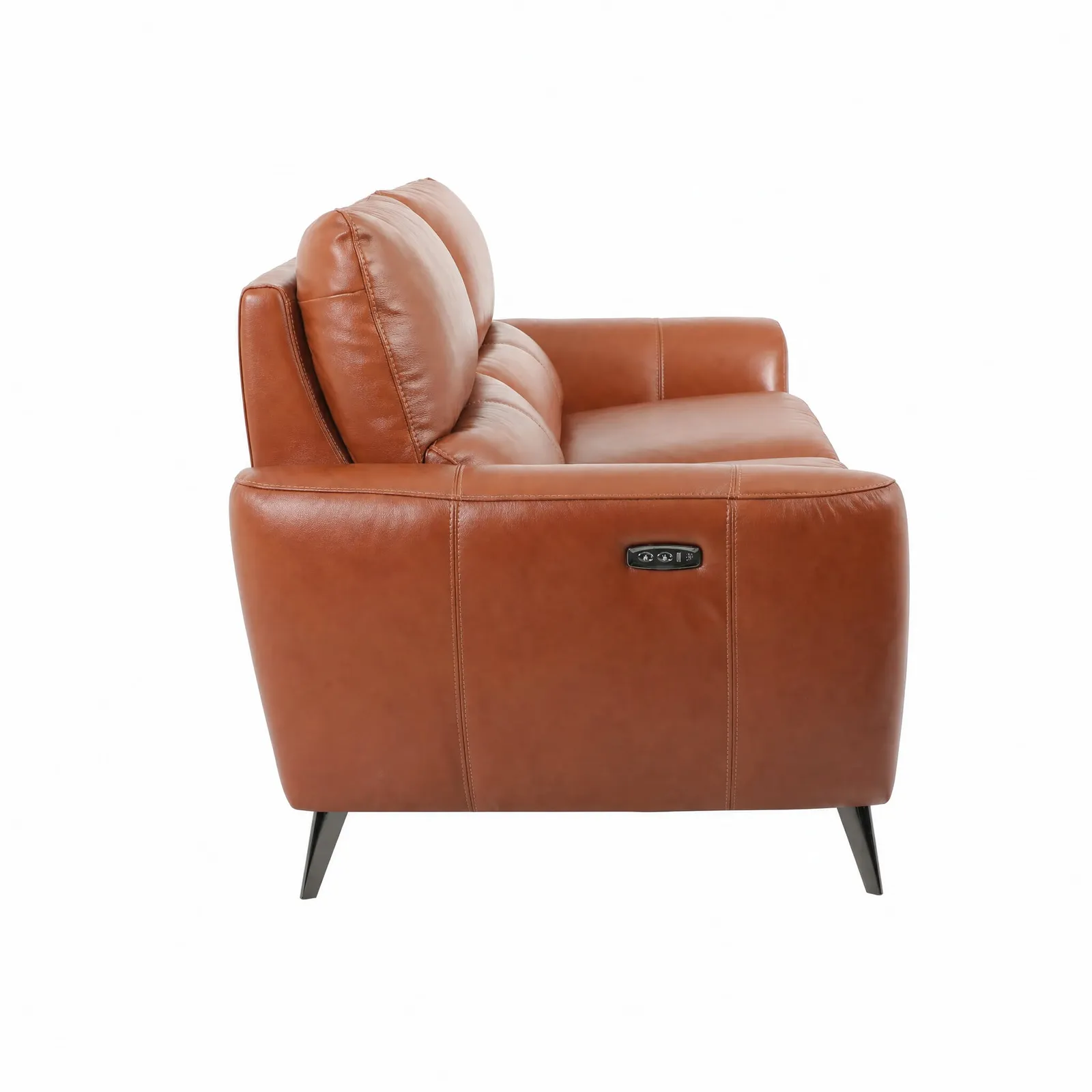 Laurence 2.5 Seater Power Recliner Sofa, Brown Leather | Barker & Stonehouse 6
