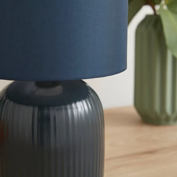 Hebe Ribbed Ceramic Table Lamp 3