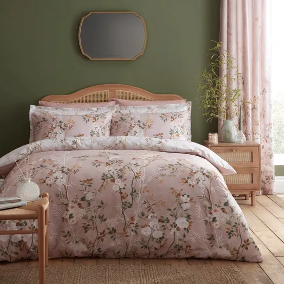 Oriental Trail Polycotton Duvet Cover & Pillowcase Set 1