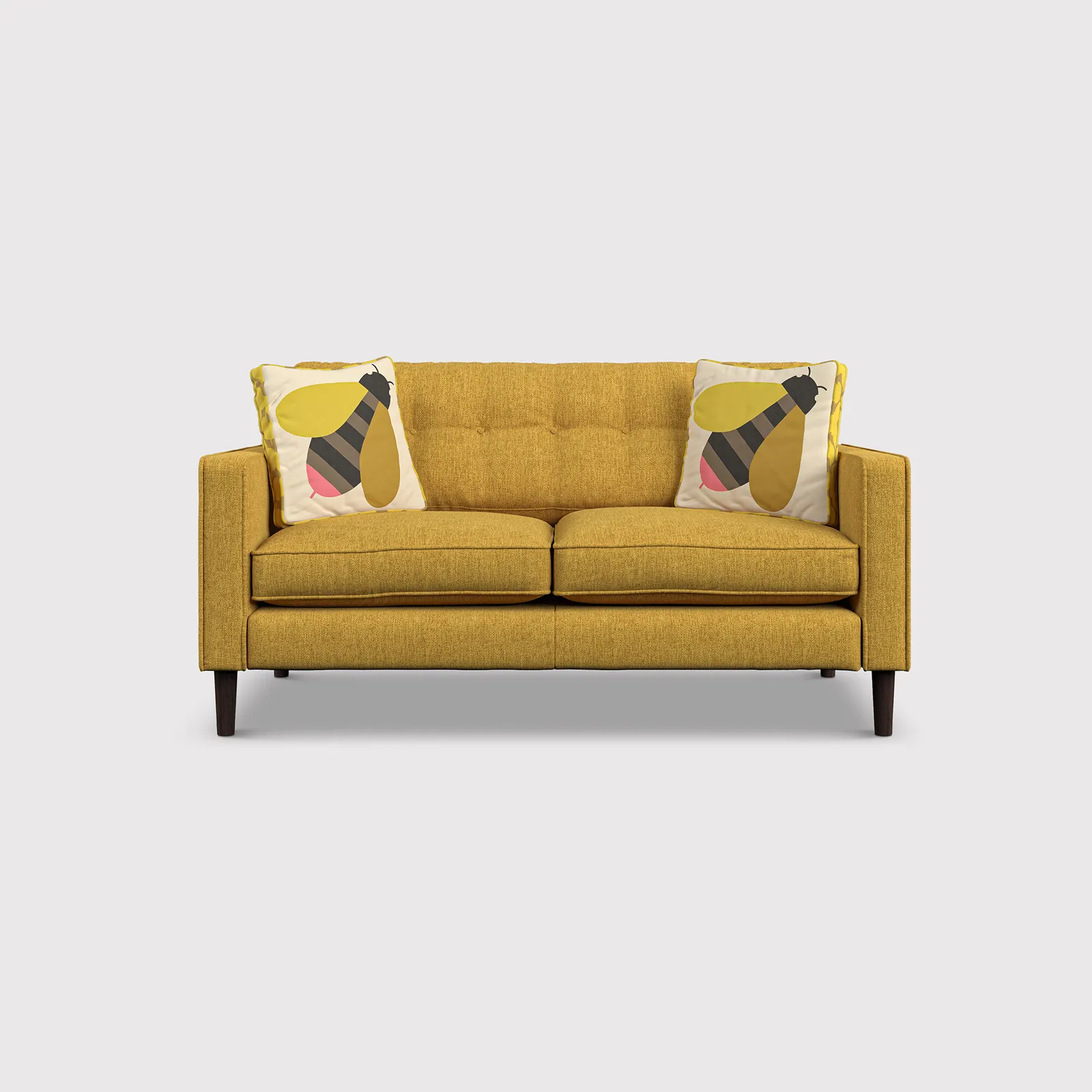 Orla Kiely Ebben Small Sofa, Yellow Fabric | Barker & Stonehouse
