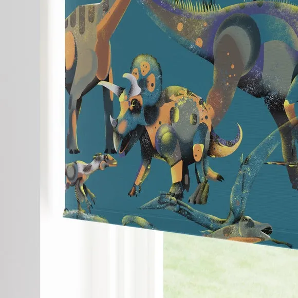 Age of Dinosaurs Blackout Blue Roller Blind 5