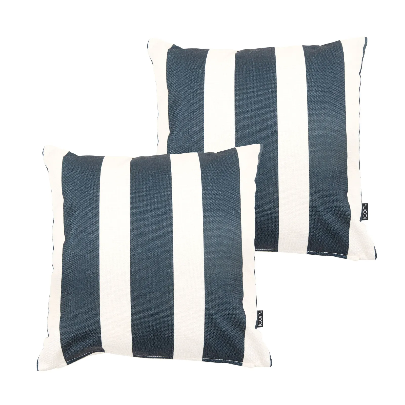 icon Indoor & Outdoor Kyoto Fabric Waterproof Cushion x1 Black x1 Leopard Print