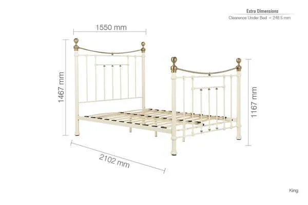 Birlea Bronte Bed in Cream 6