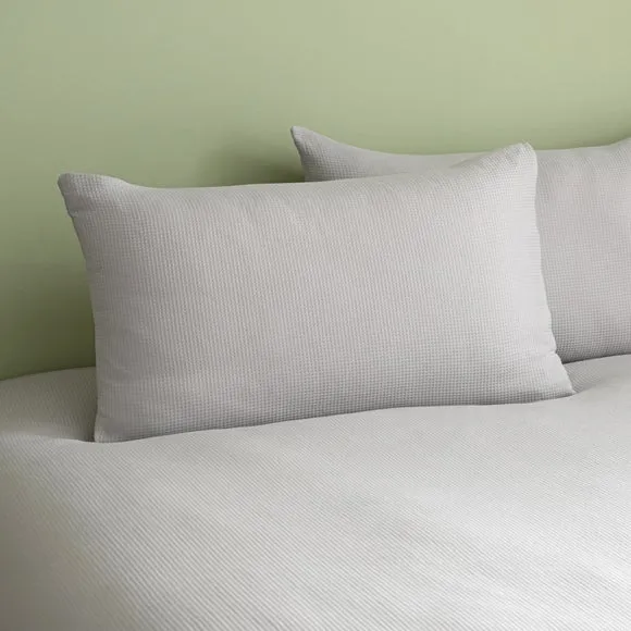 Newston Waffle Polycotton Duvet Cover & Pillowcase Set 4