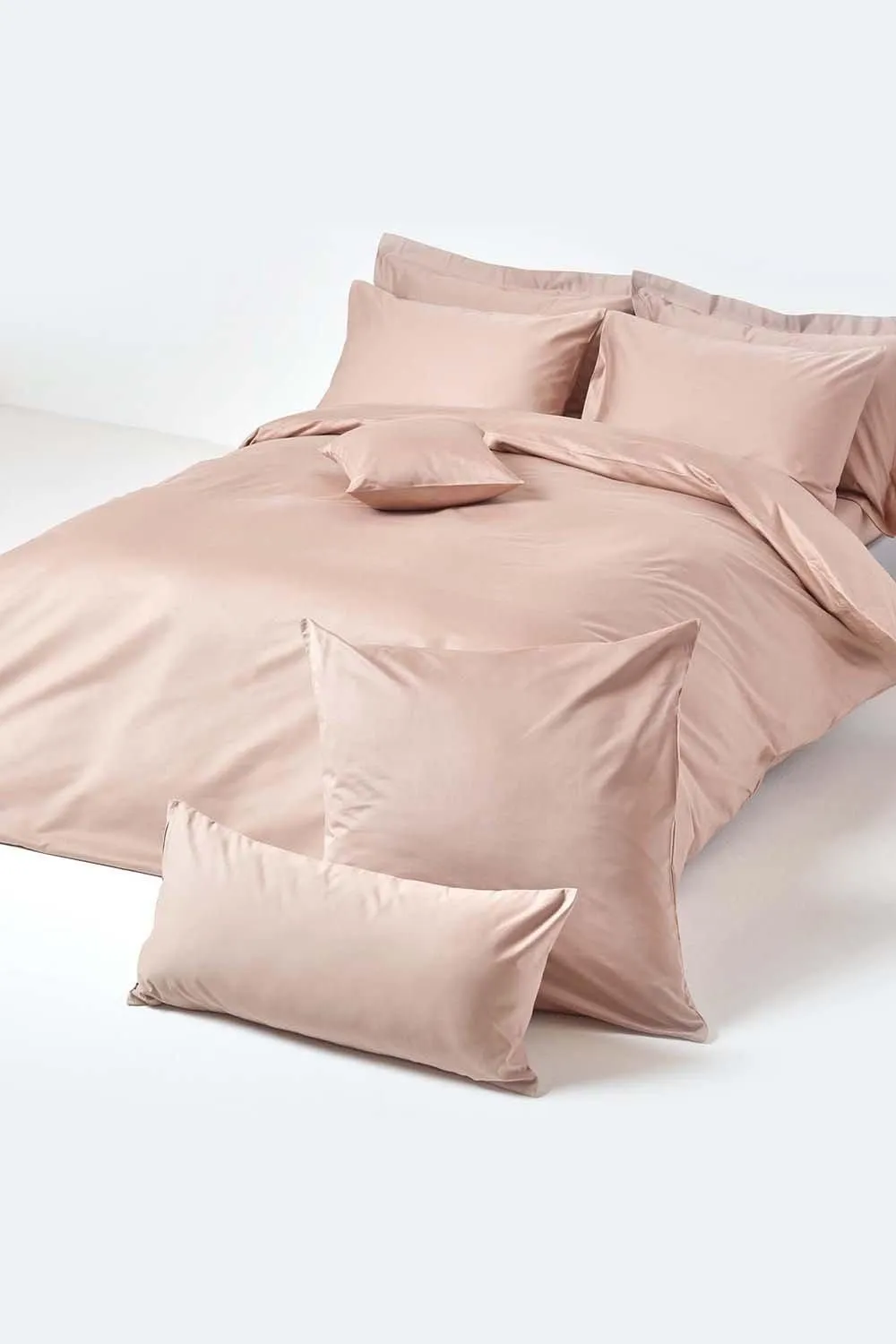 Homescapes Egyptian Cotton Oxford Pillowcase 1000 TC in Beige 5