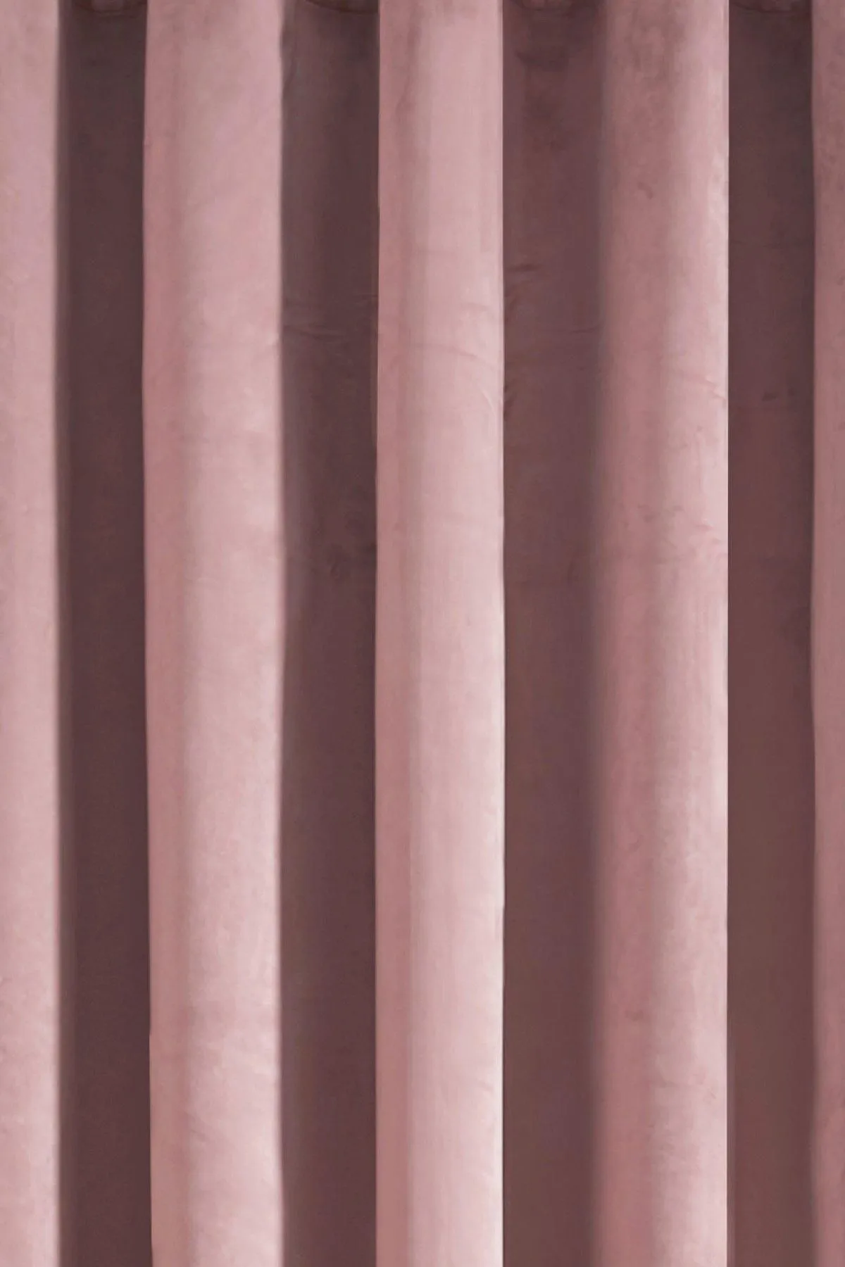 Laurence Llewelyn-Bowen 'Montrose' Velvet Blackout Eyelet Single Panel Door Curtain in Light Pink 3