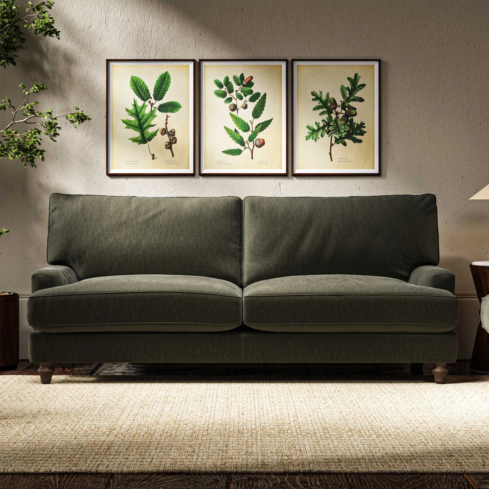 Ashcombe Large Sofa, Green | Barker & Stonehouse 2
