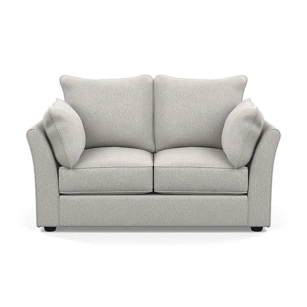 Heal's Tailor 2 Seater Sofa Chunky Boucle Ecru Black Feet