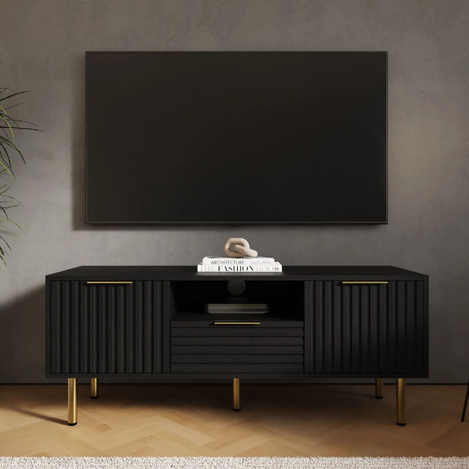 GFW Nervata TV Unit in Black
